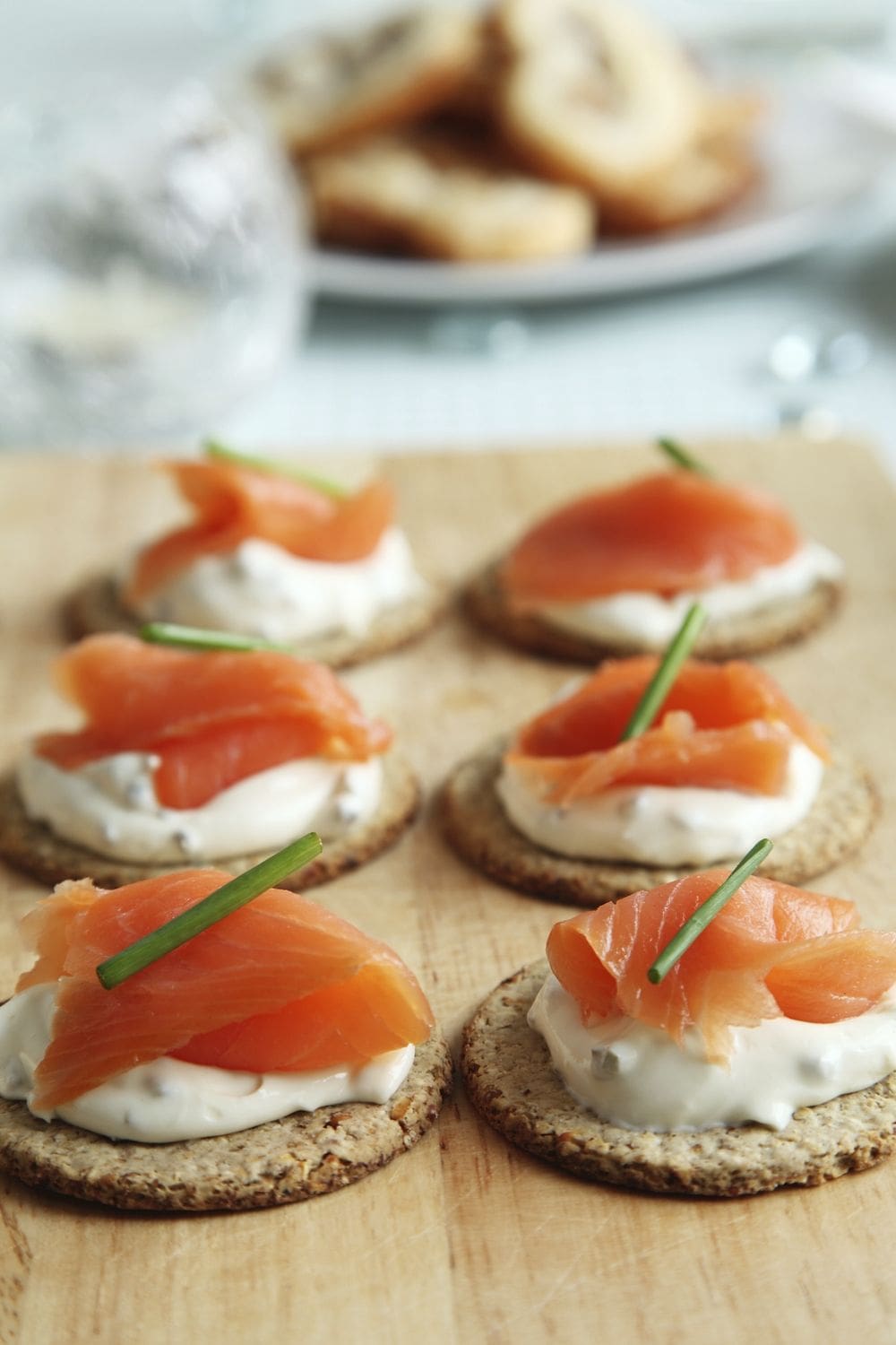 Smoked salmon appetizer