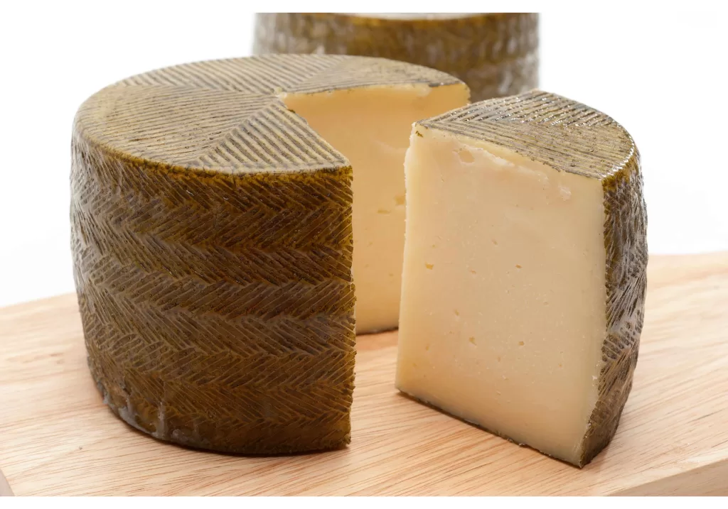 A wheel of Manchego Cheese