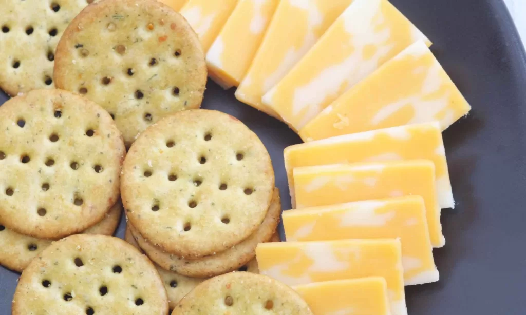 Cheese for backpacking and crackers