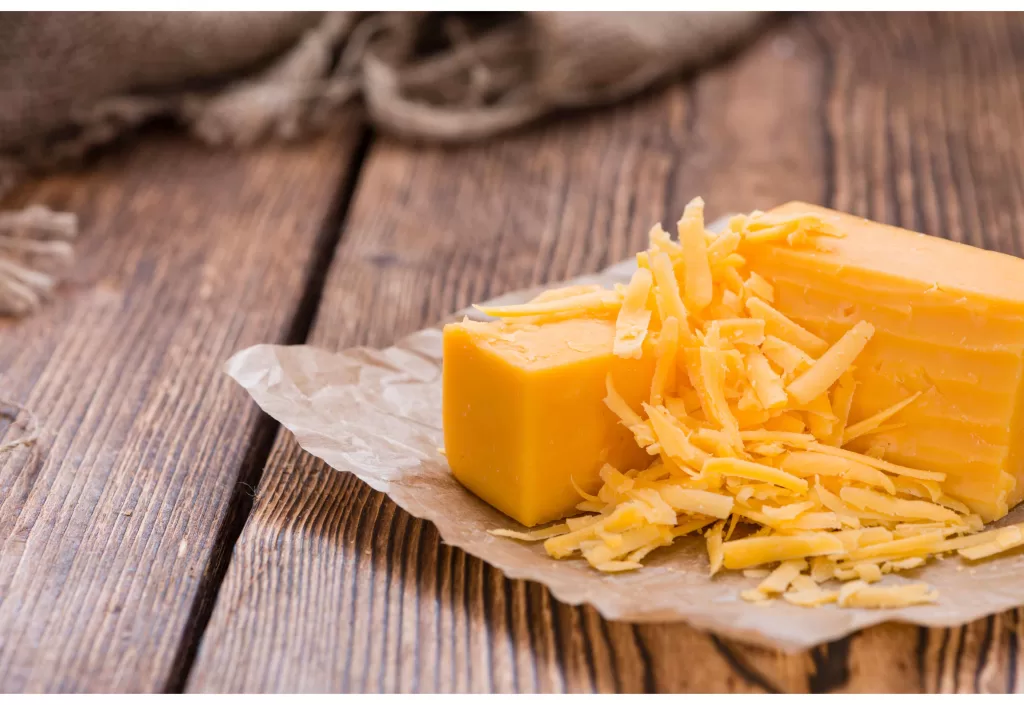 Grated Cheddar Cheese for Backpacking