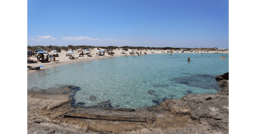 Torre Guaceto Beach. Not too pupulated.