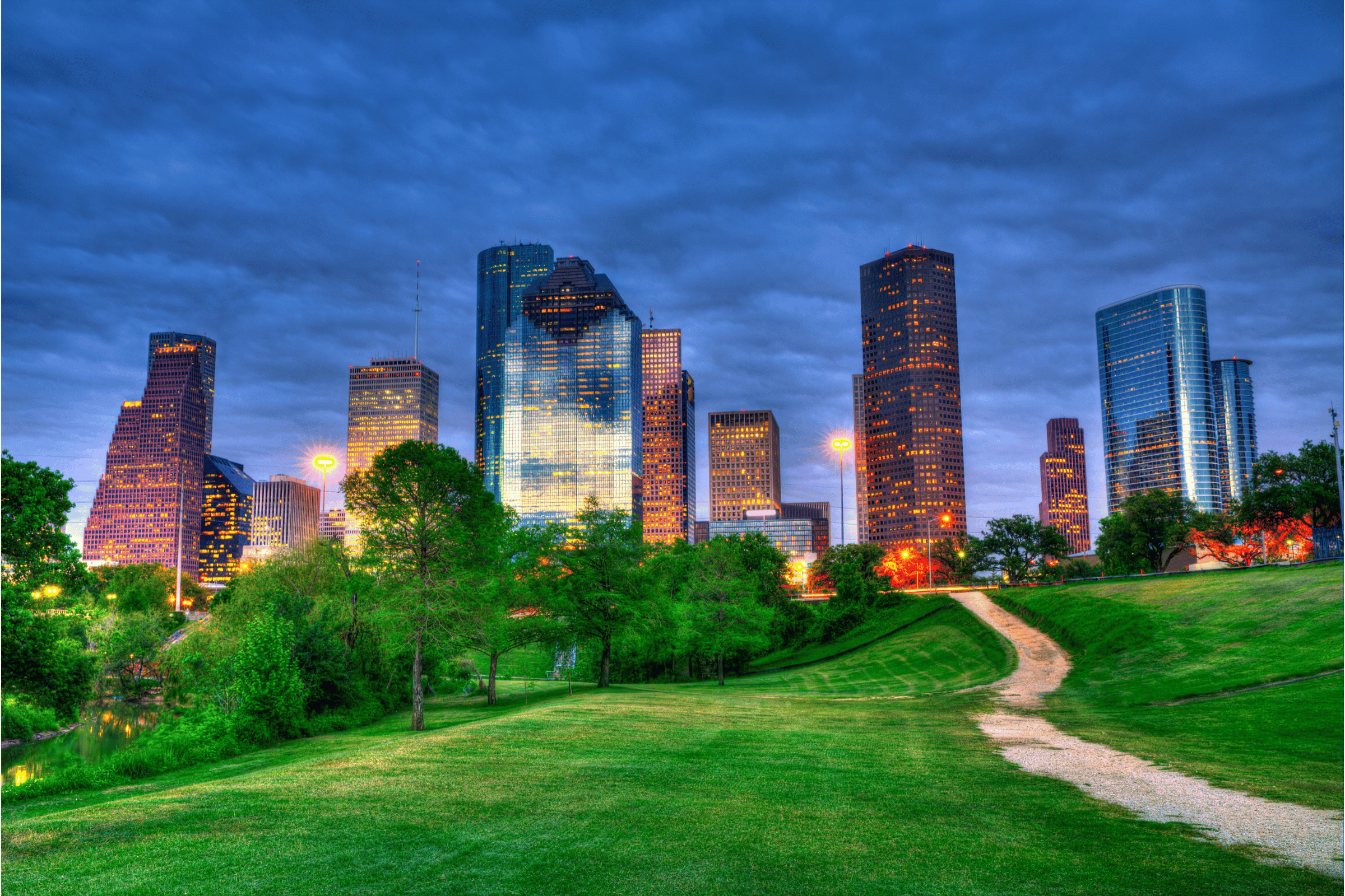 Houston Skyline at Night added to Houston Itinerary